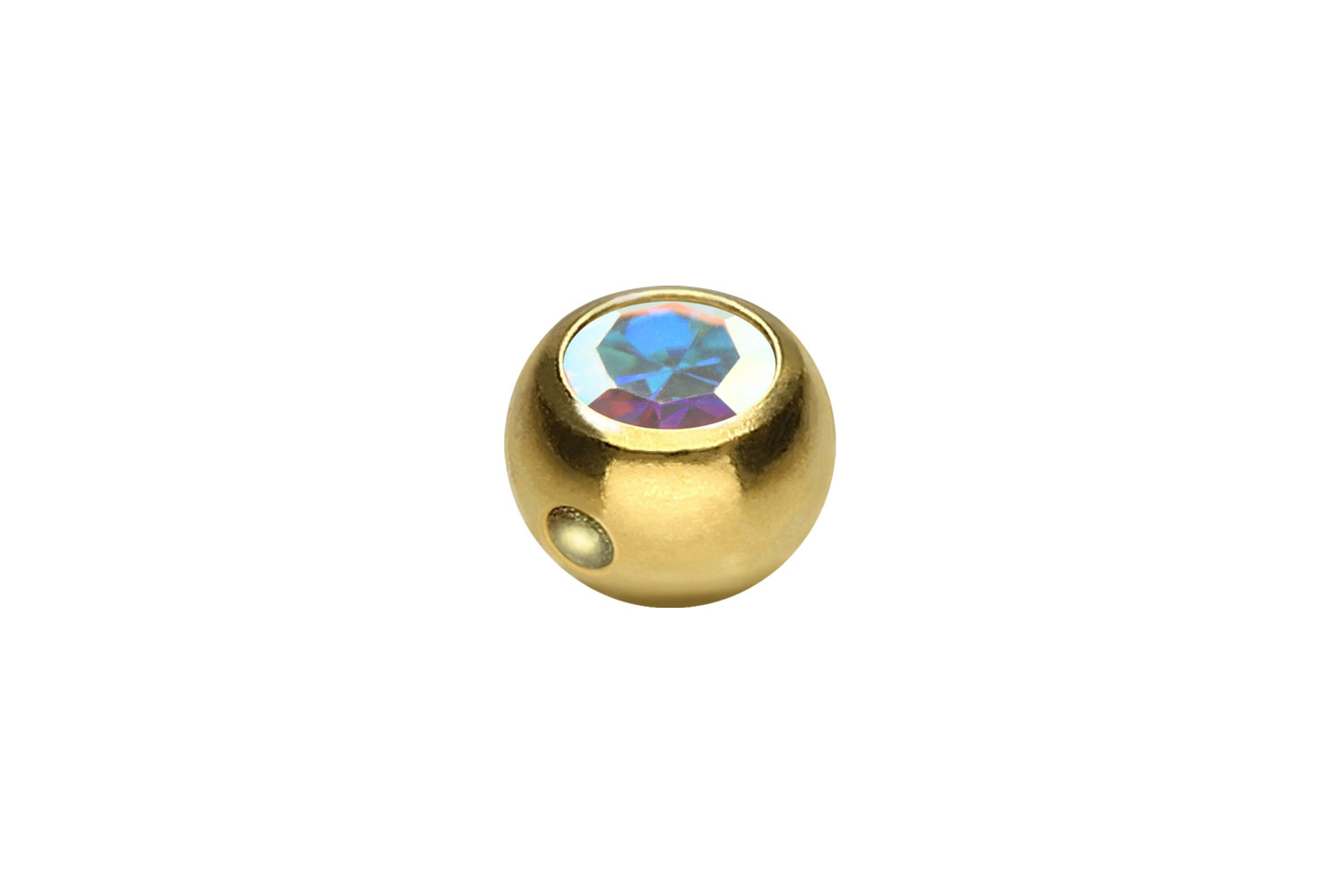 Surgical steel clip-in ball CRYSTAL