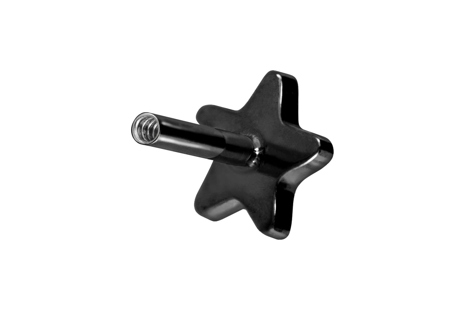 Titan Labret mit Innengewinde ohne Kugel STERN
