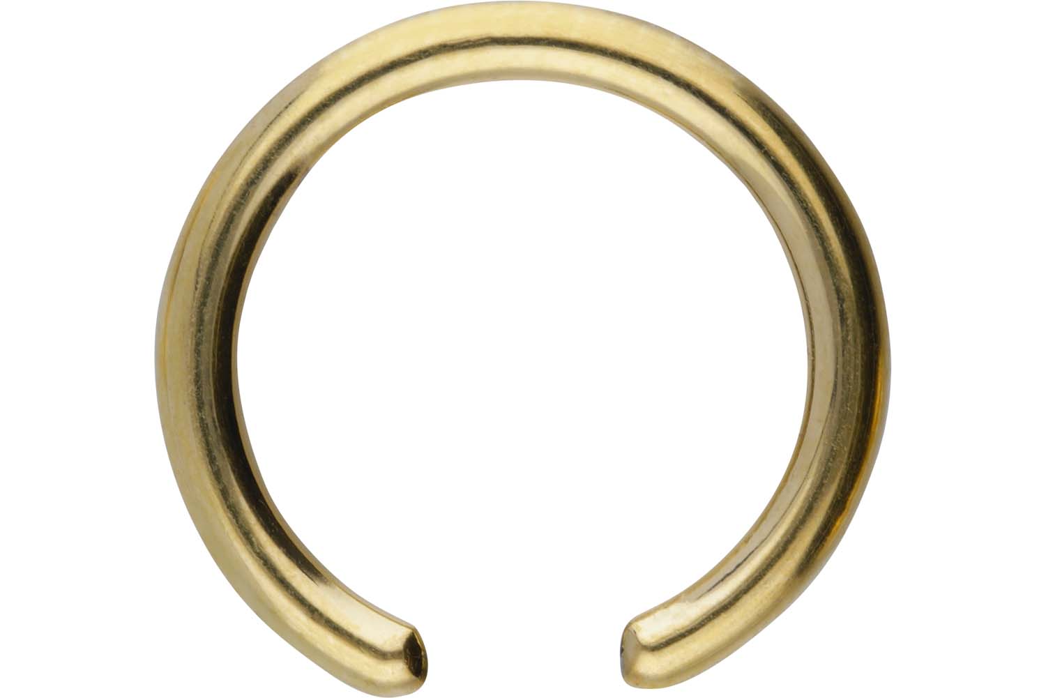 Surgical steel ball closure ring without ball