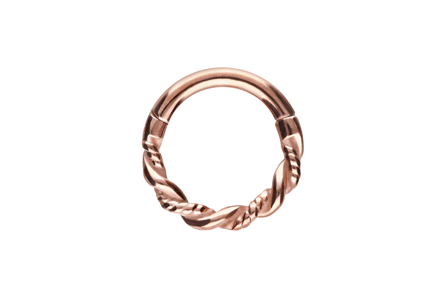 Chirurgenstahl Segmentring Clicker DOPPELT GEDREHT