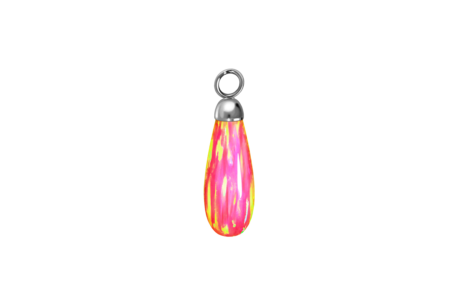 Synthetischer Opal Anhänger für Clicker TROPFEN