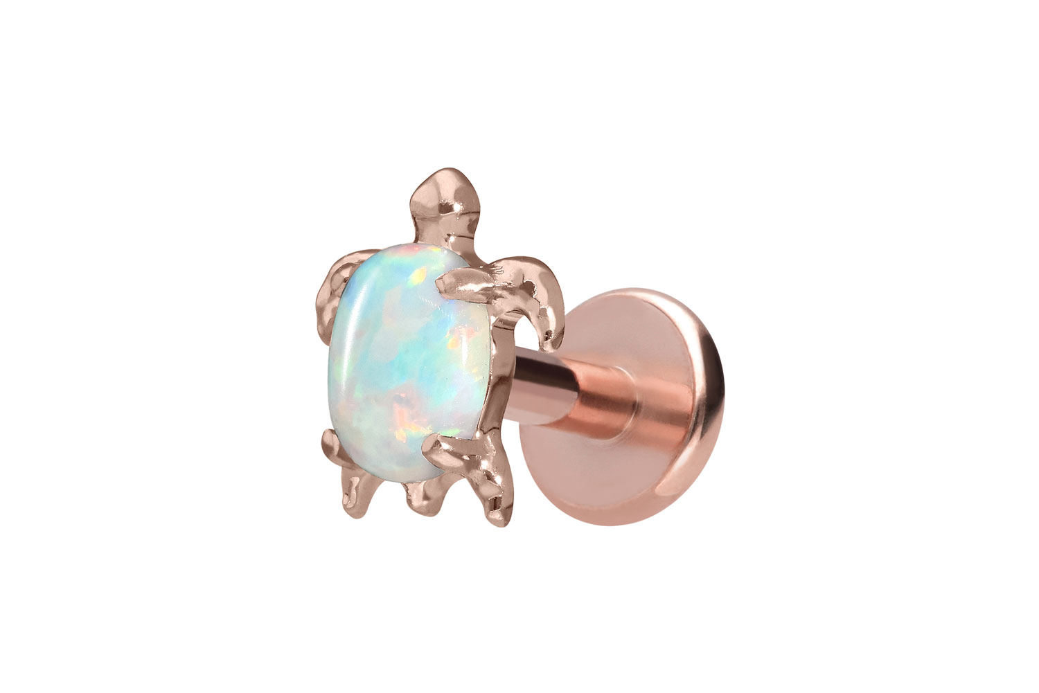 Titanium labret with internal thread TURTLE