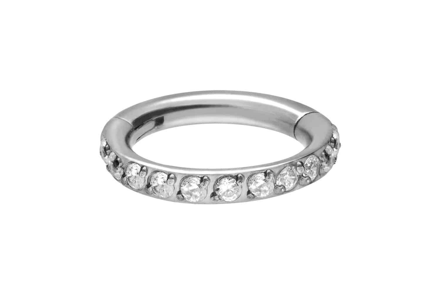 Titan Segmentring Clicker EINGEFASSTE KRISTALLE