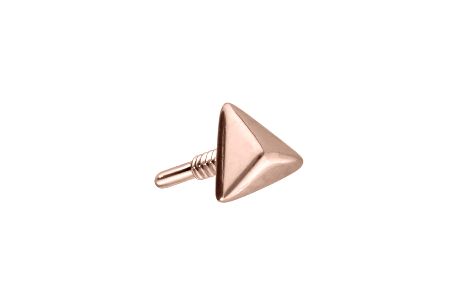 14 carat gold screw-in attachment with external thread PYRAMID