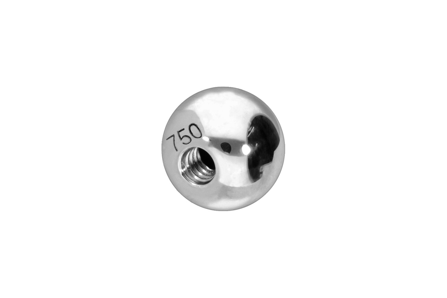 14/18 carat gold screw-in ball