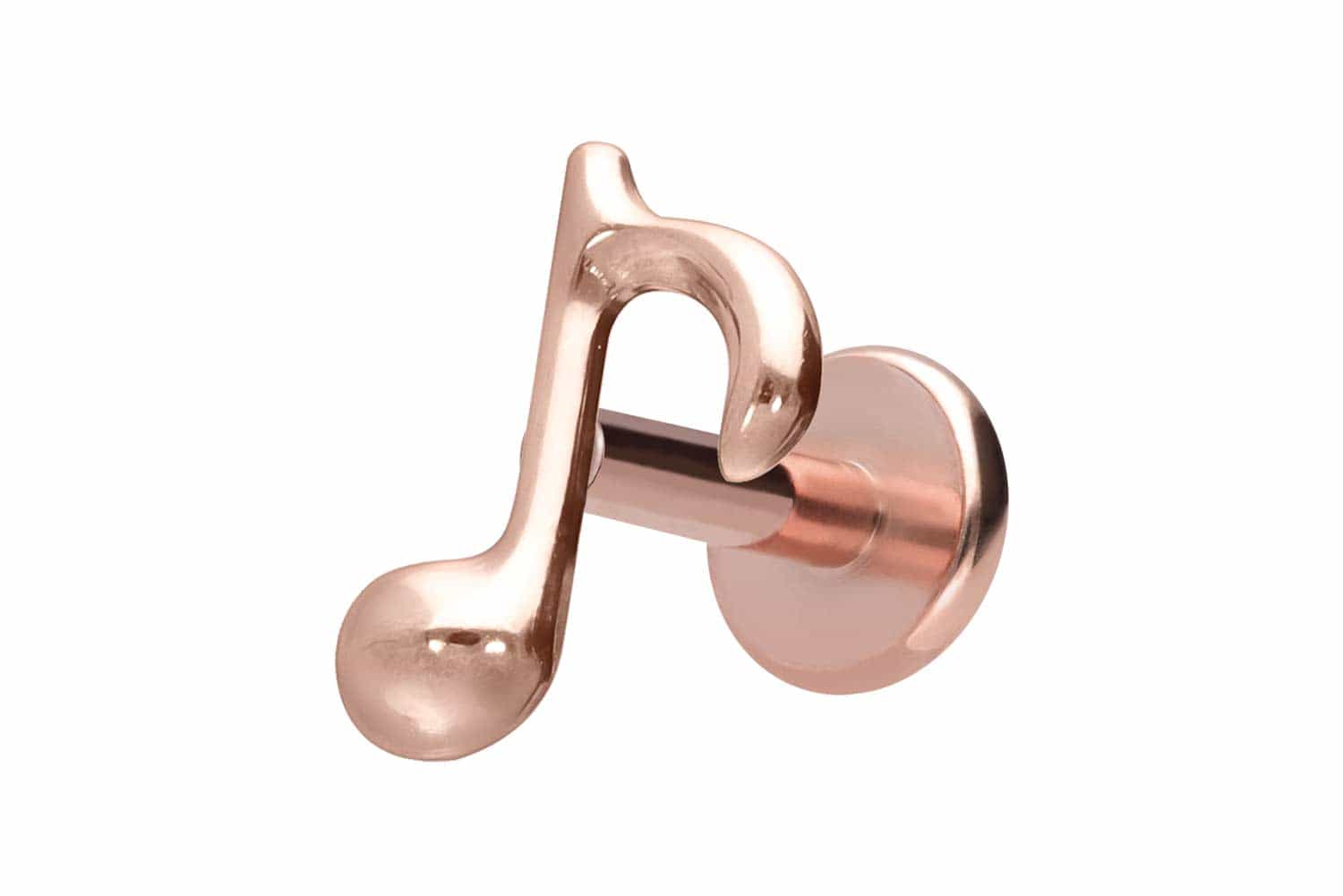 Titanium labret with internal thread EIGHTH NOTE