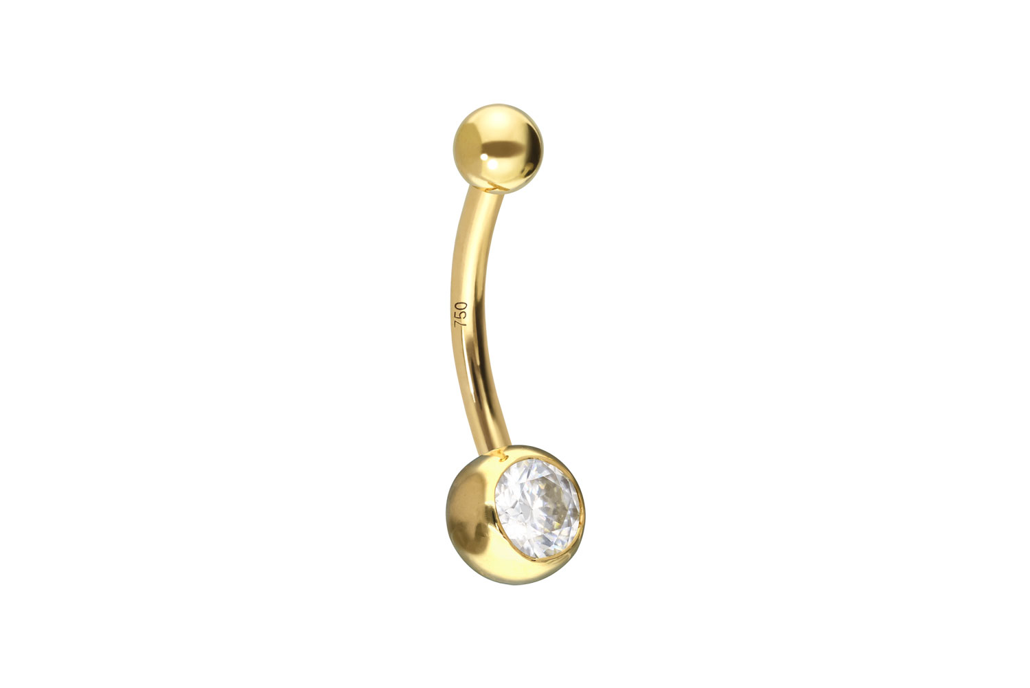 14/18 Karat Gold Mini Bananabell MOISSANIT
