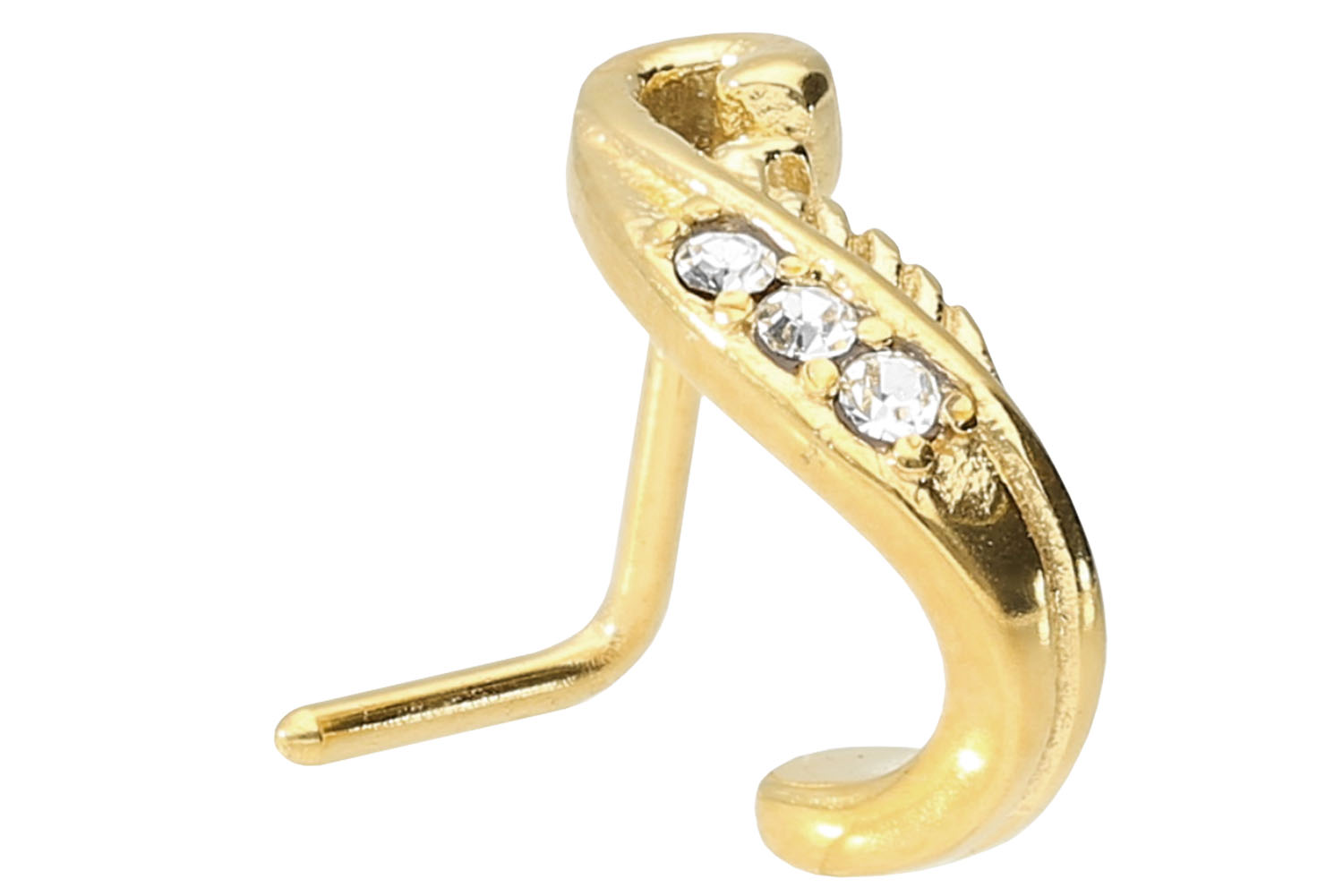 Chirurgenstahl Nasenstecker KRISTALLBLATT ++SALE++