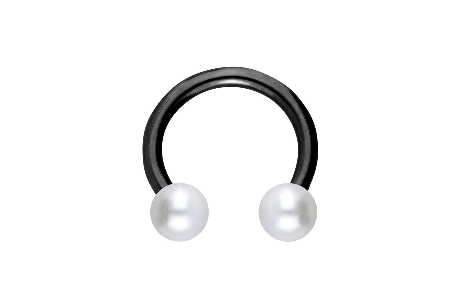 Titan Hufeisenring SYNTHETISCHE PERLEN