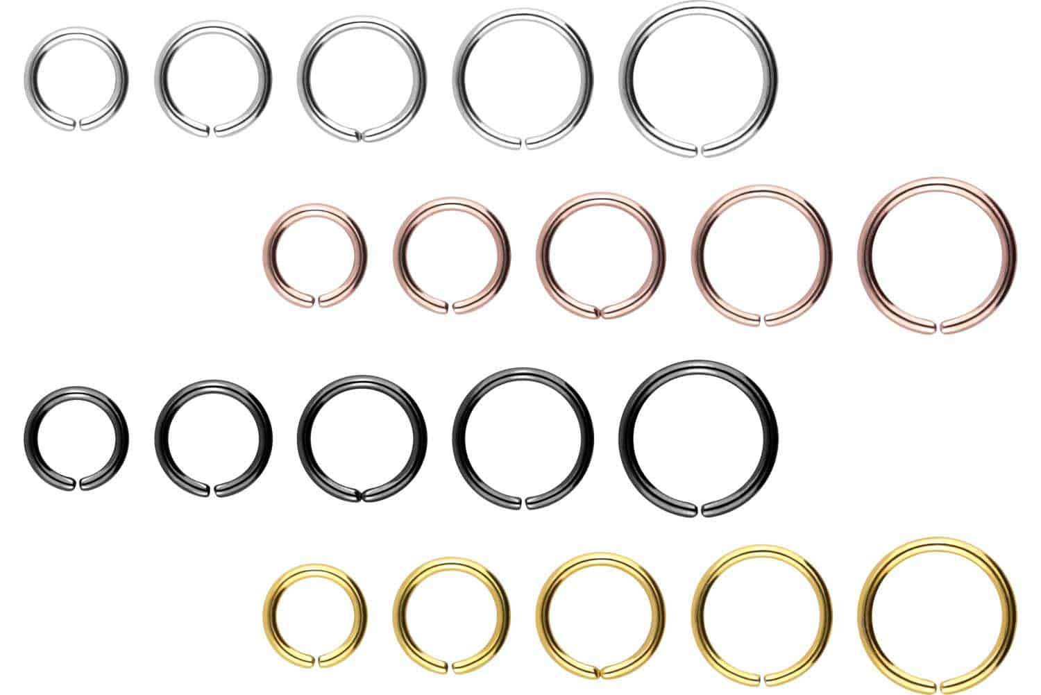 Surgical steel o-ring - bendable