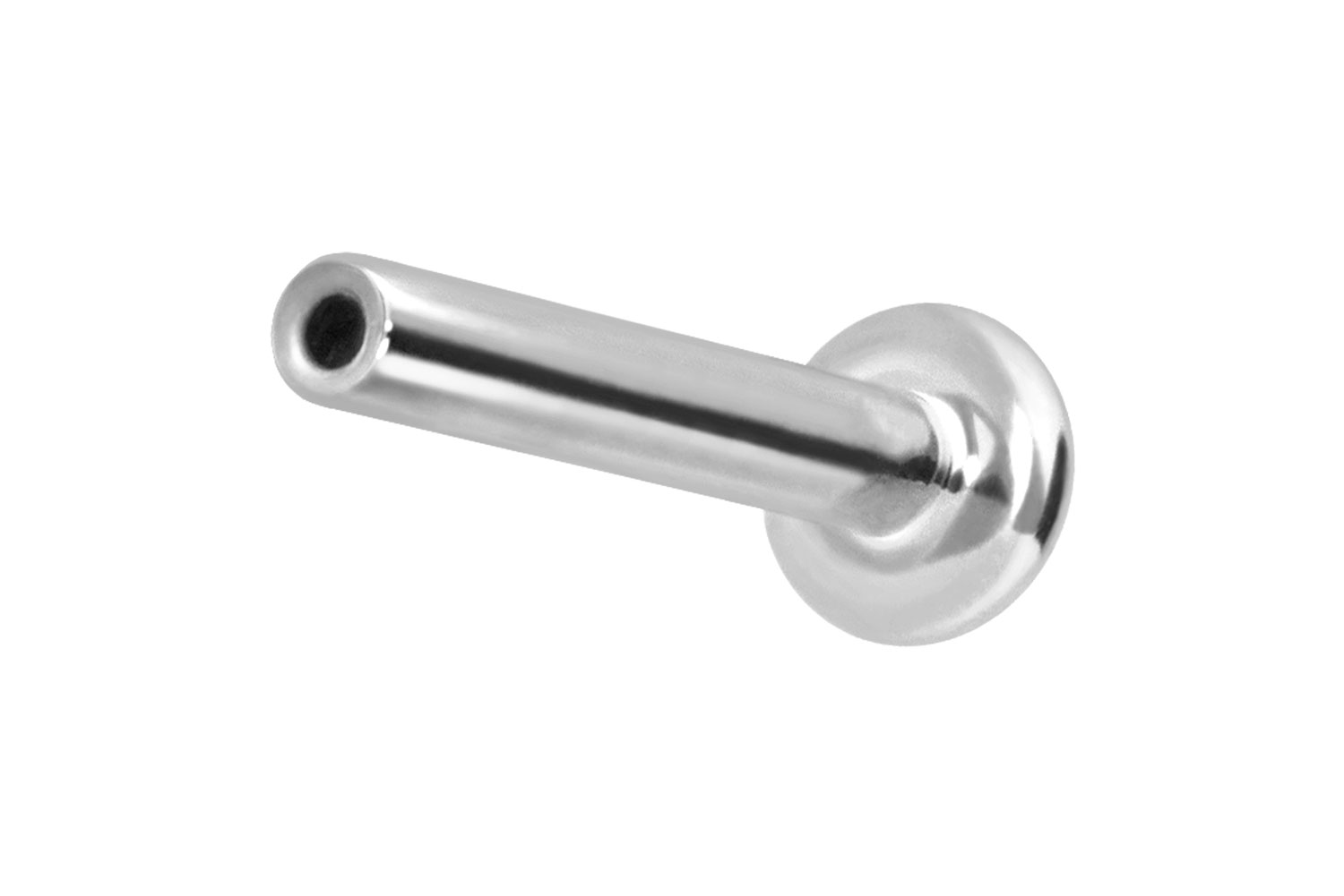 14 Karat Gold Labret mit Innengewinde ohne Aufsatz