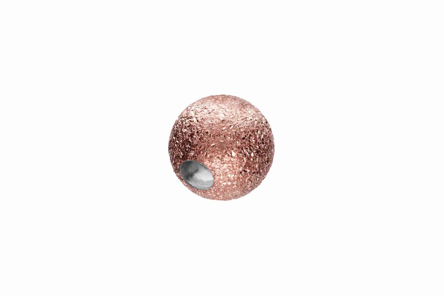 Surgical steel clip-in ball DIAMOND LOOK