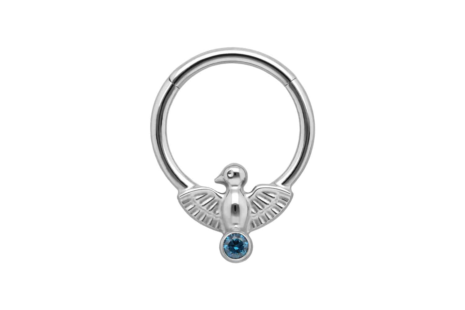 Titanium segment ring clicker DOVE