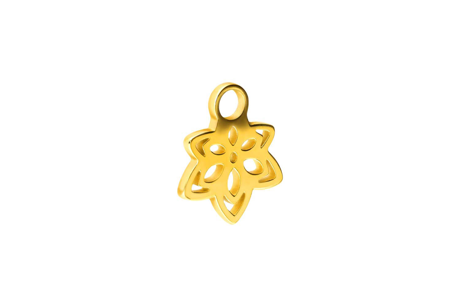 Surgical steel pendant for clickers BLOSSOM