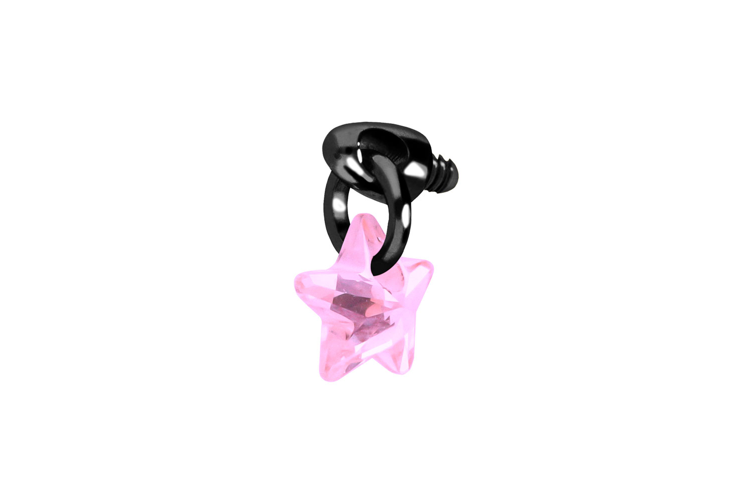Titanium screw-in attachment with external thread CRYSTAL STAR