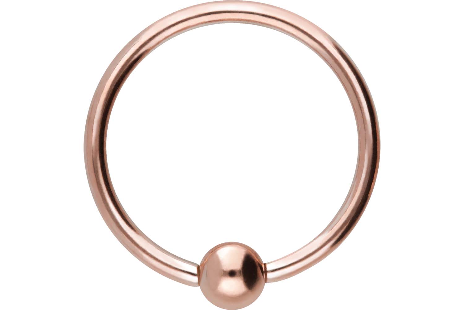 Surgical steel ball closure ring