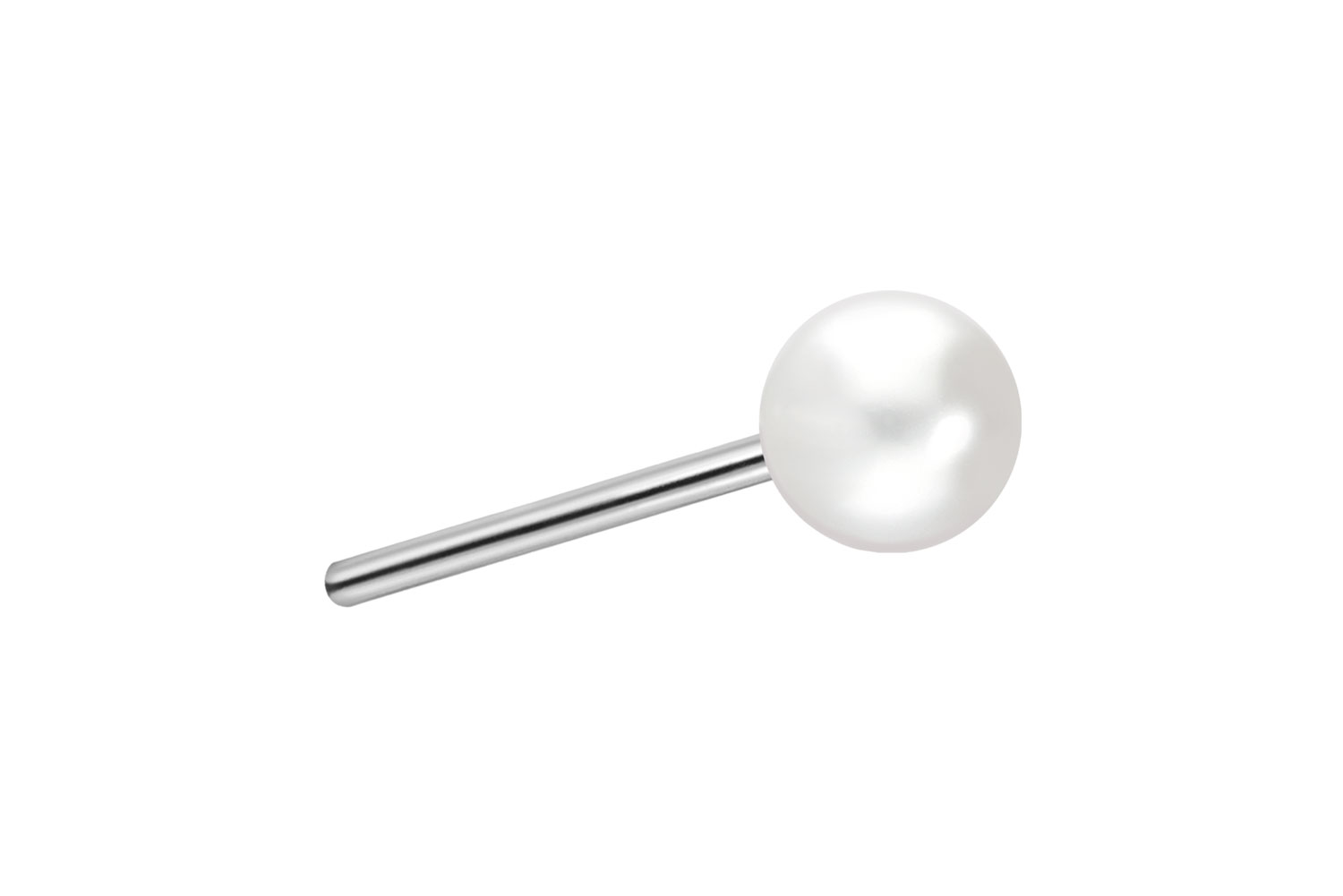 Titan Aufsatz mit Push Pin SYNTHETISCHE PERLE