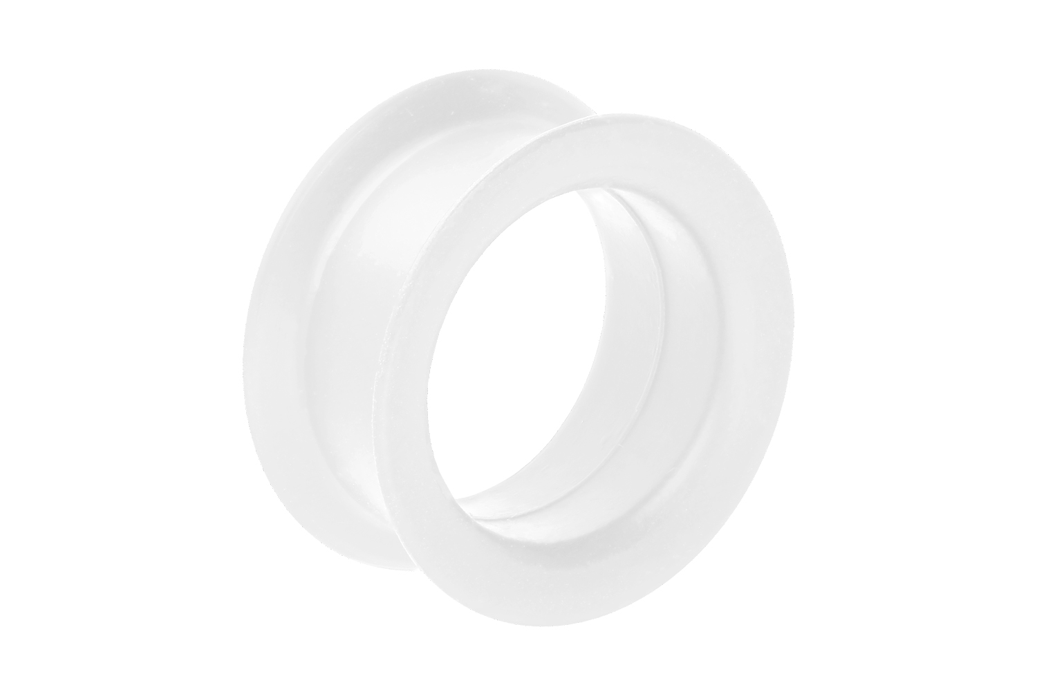 Silicone double flared tunnel SINGLE COLORED