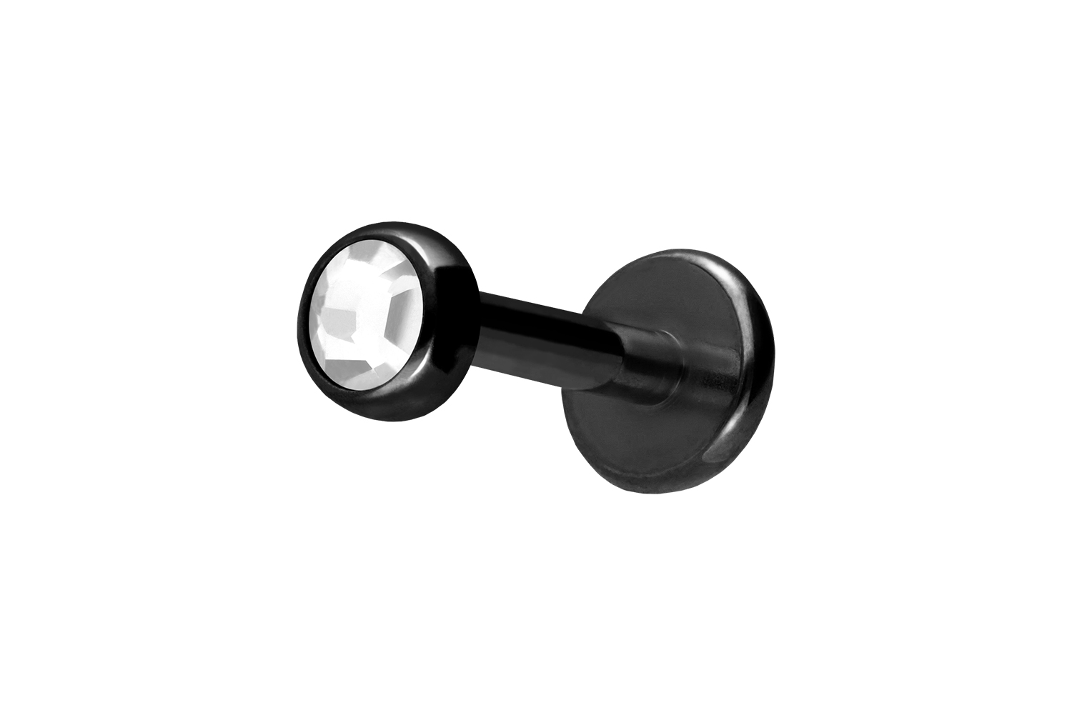 Titan Labret mit Innengewinde KRISTALLDISC