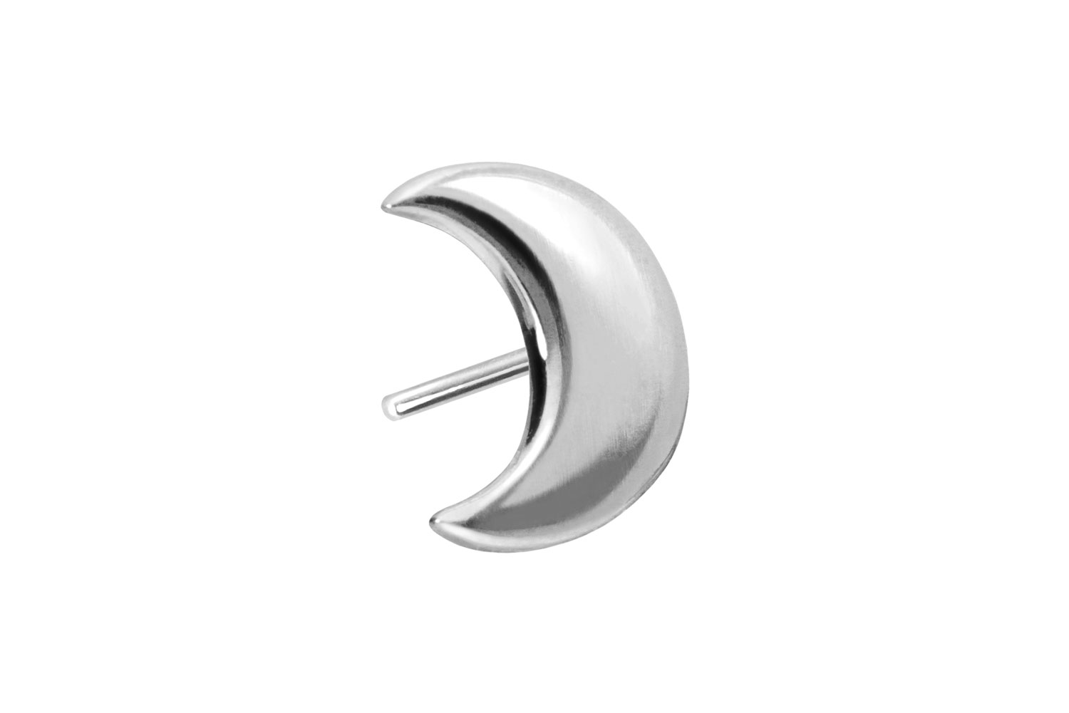 14 Karat Gold Aufsatz mit Titan Push Pin MOND