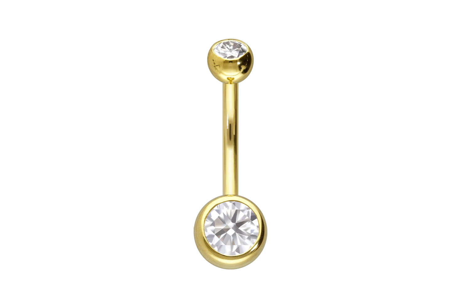 14/18 Karat Gold Bananabell 2 MOISSANITE