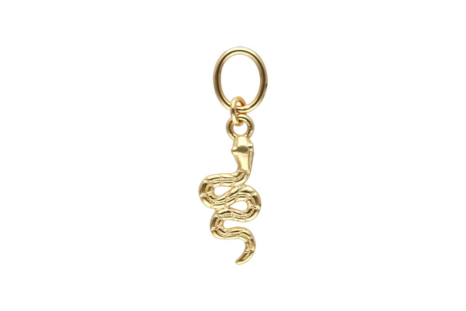 18 Karat Gold Anhänger für Clicker SCHLANGE