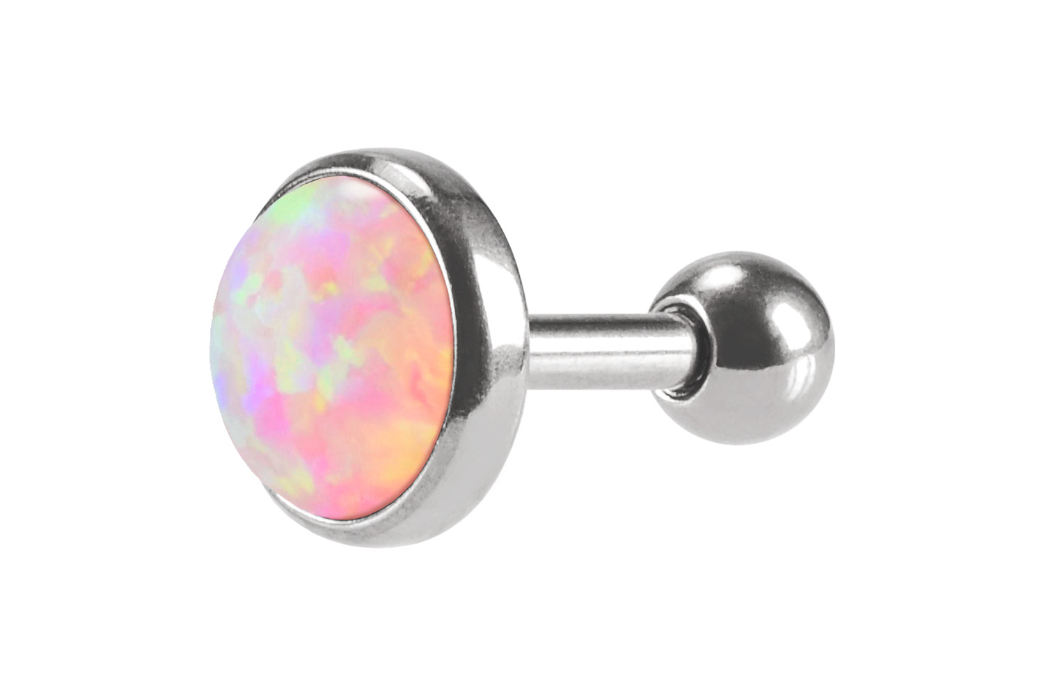Chirurgenstahl Ohrpiercing SYNTHETISCHER OPAL ++SALE++