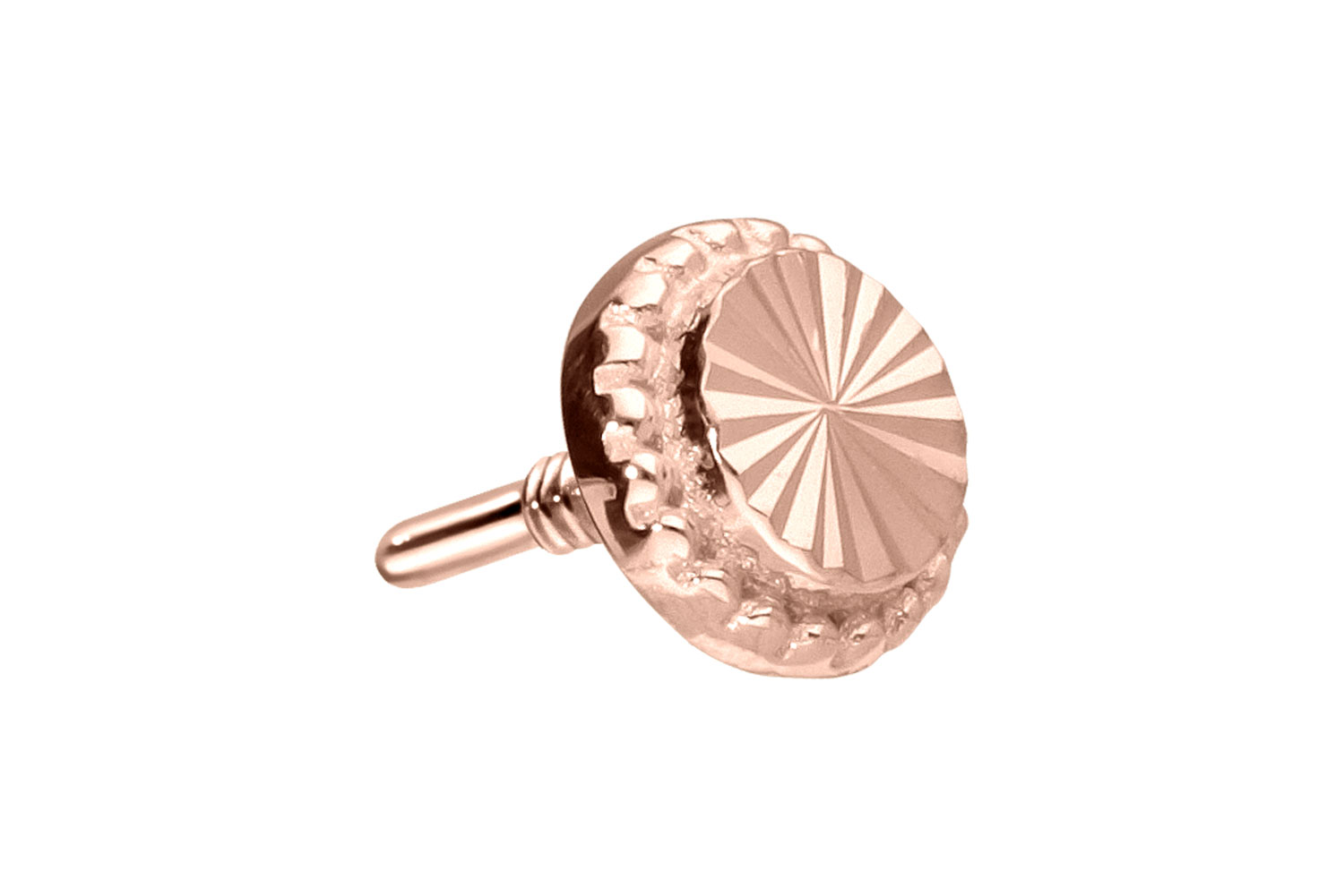 14 carat gold screw-in attachment with external thread DISC