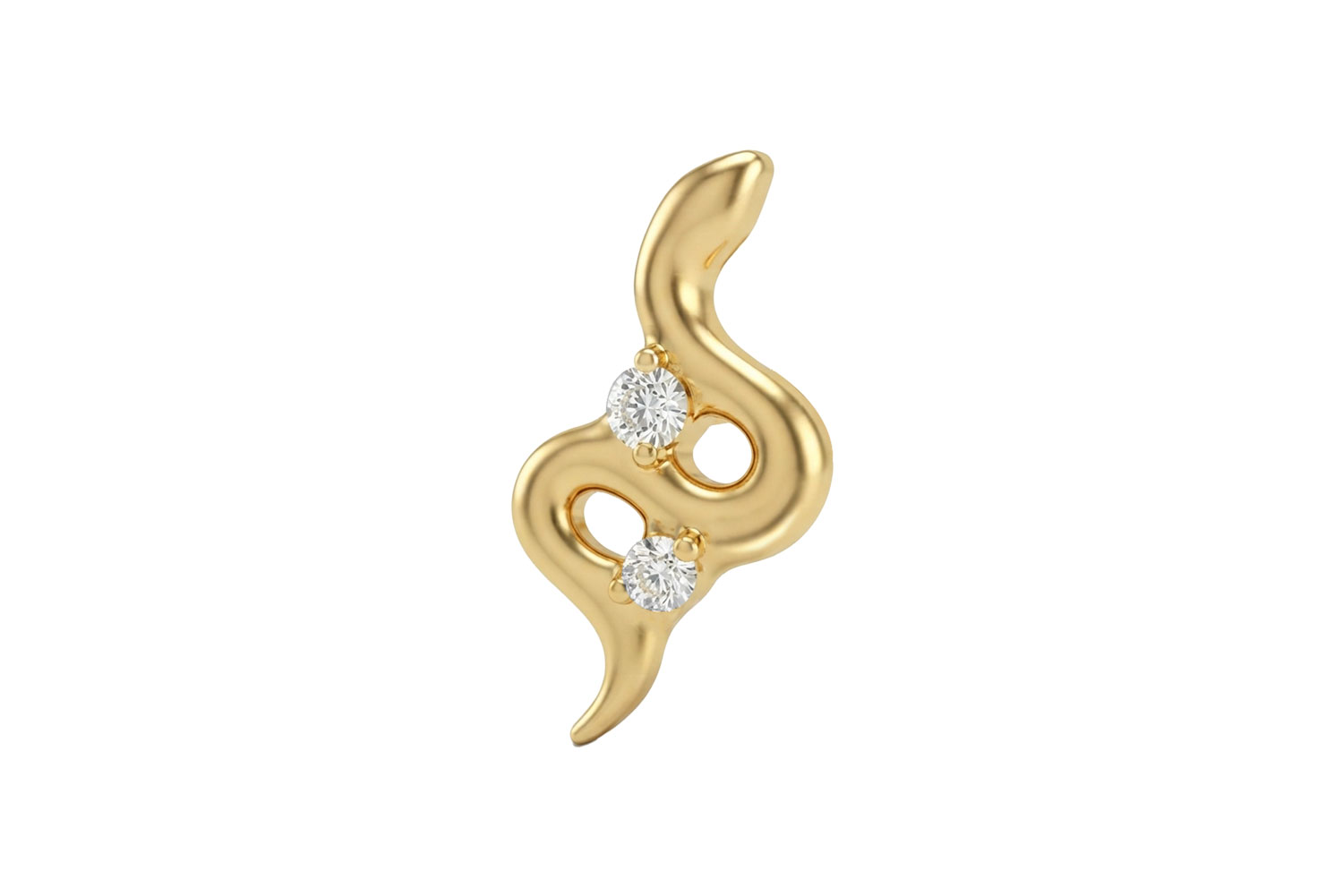 Titanium screw-in attachment with external thread SNAKE