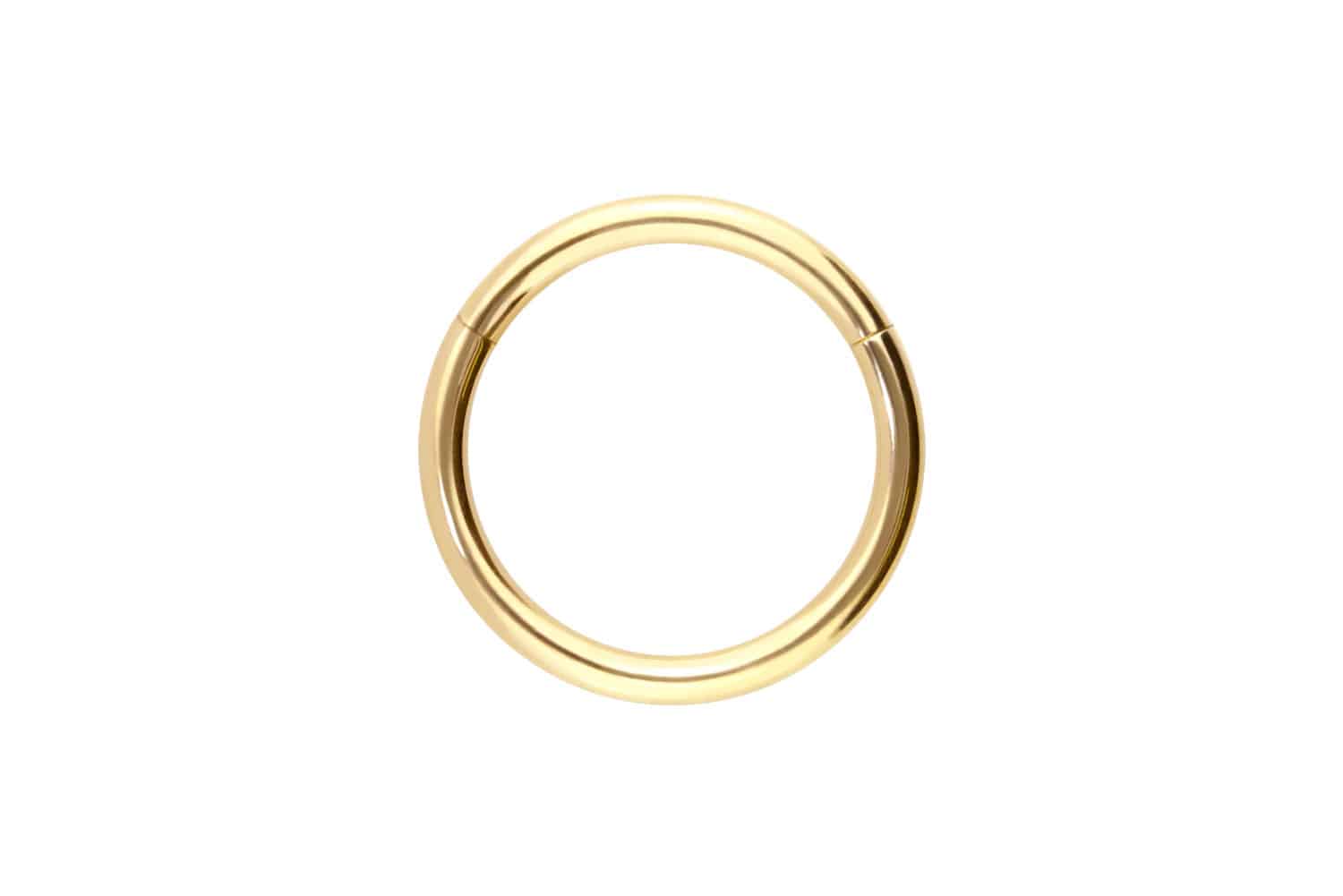 14/18 carat gold segment ring clicker