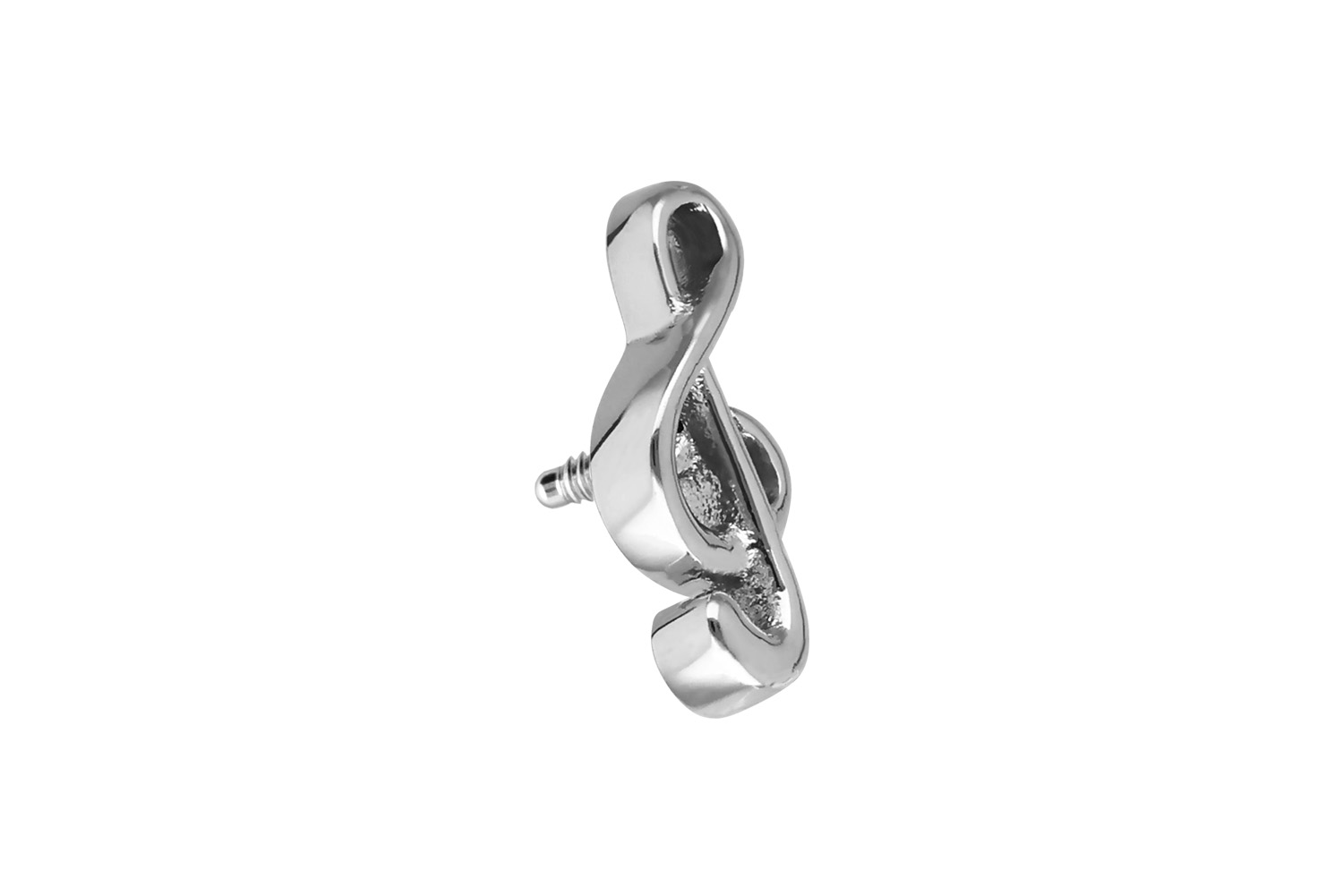 Titanium screw-in attachment with external thread VIOLIN CLEF