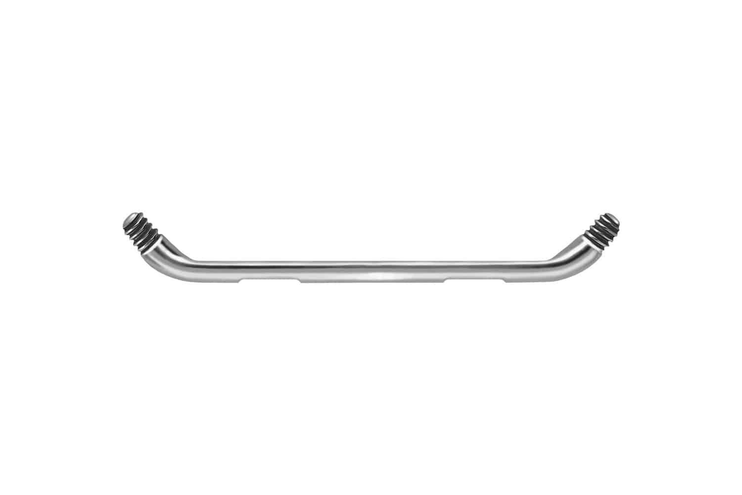 Titan Surface Barbell FLACH ZWEI LÖCHER (45 Grad) ohne Kugeln *DAUERTIEFPREIS* Titan Surface Barbell FLACH ZWEI LÖCHER (45 Grad) ohne Kugeln *DAUERTIEFPREIS*