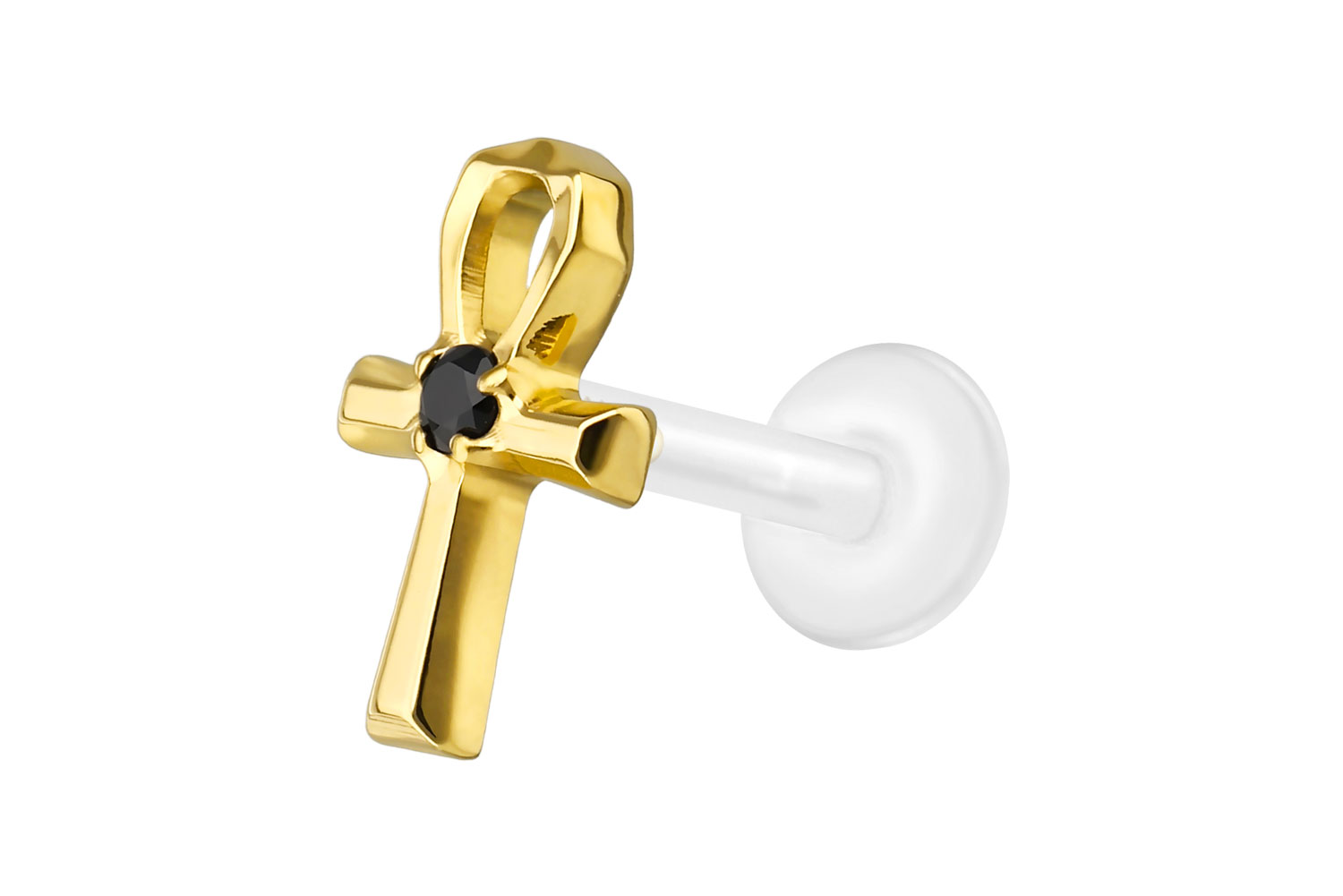 PTFE labret with internal thread + titanium attachment ANKH