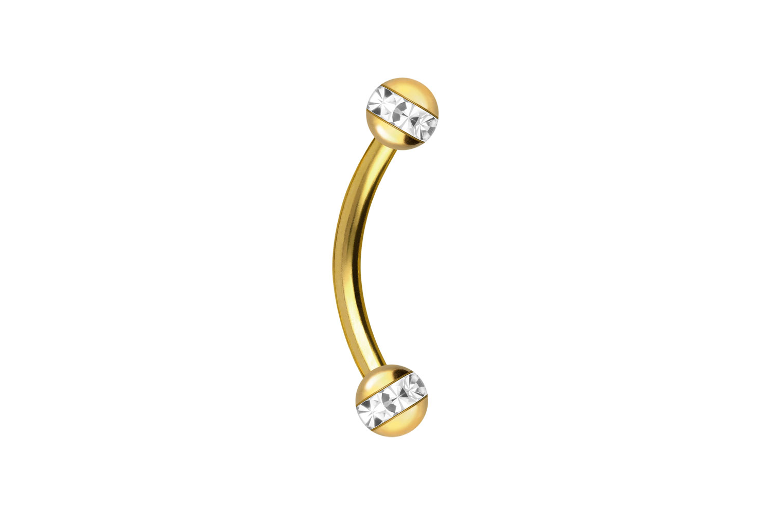Surgical steel banana EPOXY RING BALLS