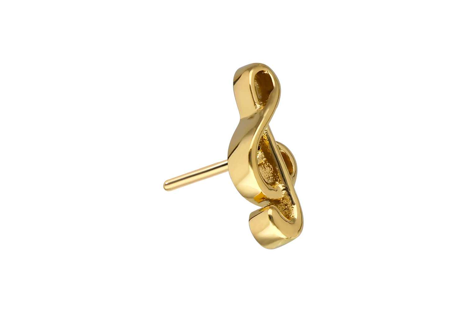 Titanium attachment with push pin CLEF