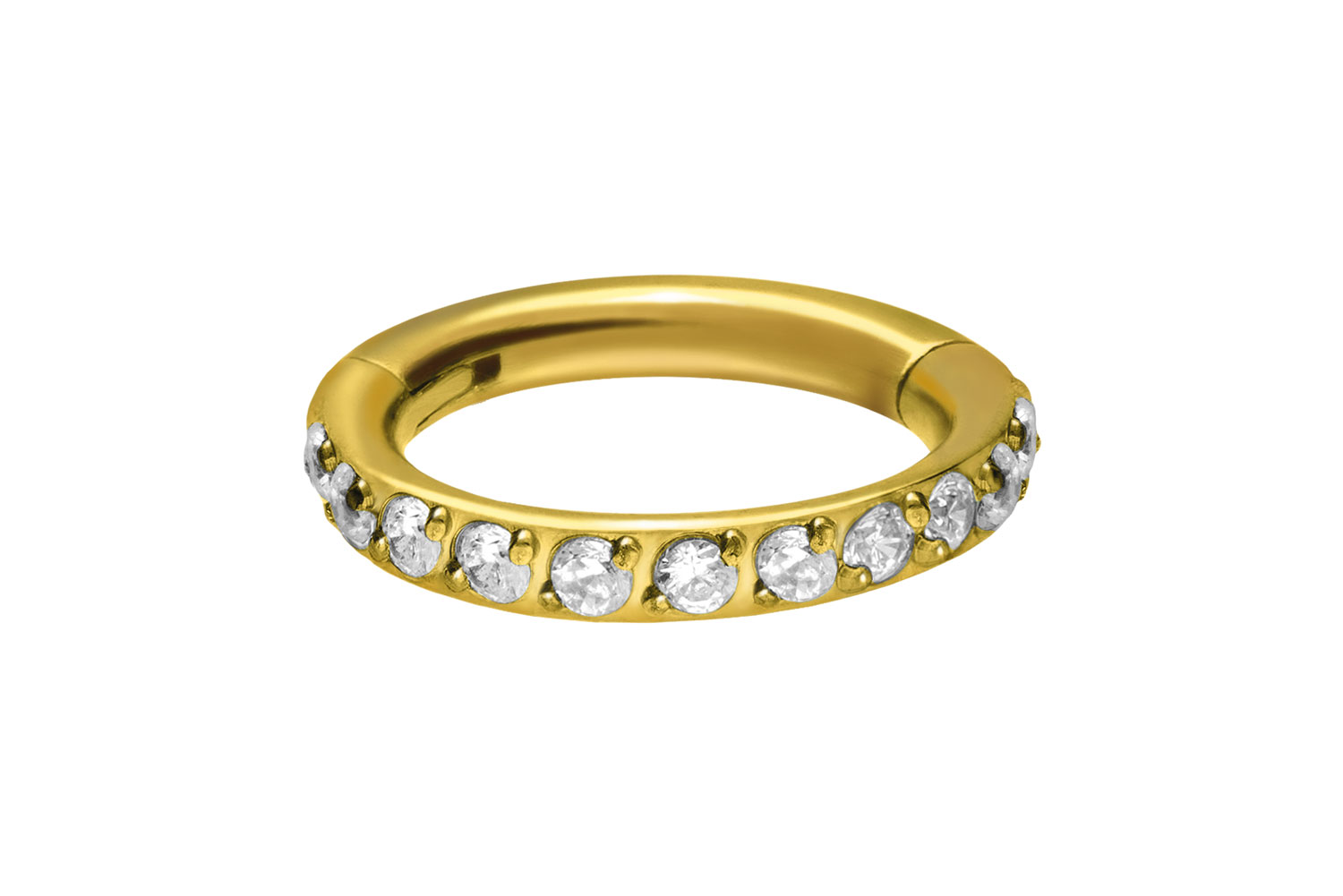 Titan Segmentring Clicker EINGEFASSTE KRISTALLE