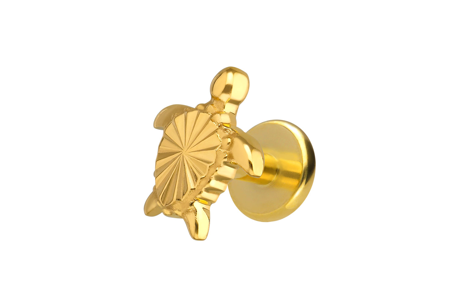 Titanium labret with internal thread TURTLE
