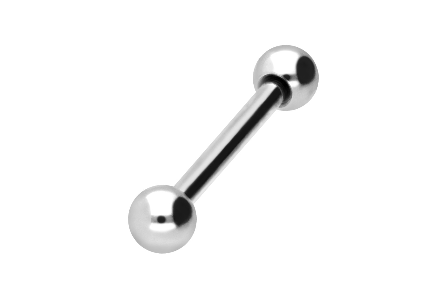 Titanium barbell with internal thread