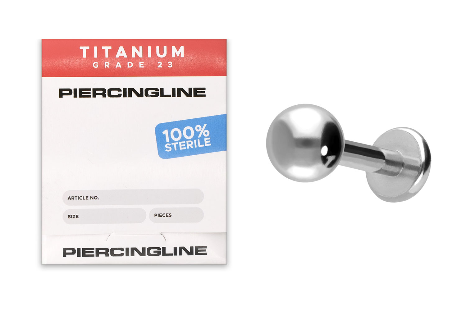Sterile titanium labret