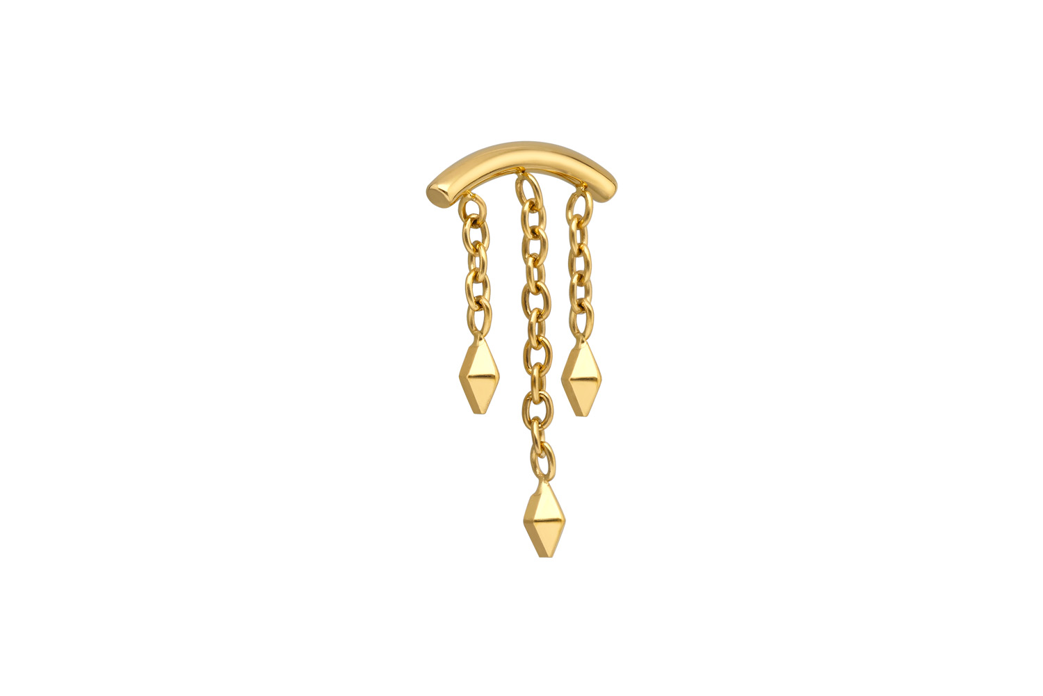 Titanium screw-in attachment with external thread WIND CHIME