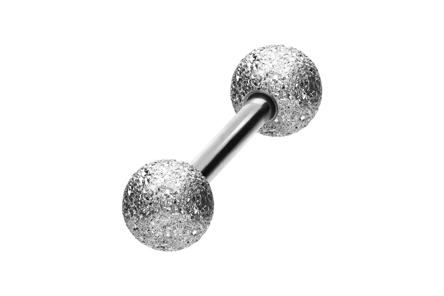 Surgical steel barbell DIAMOND LOOK