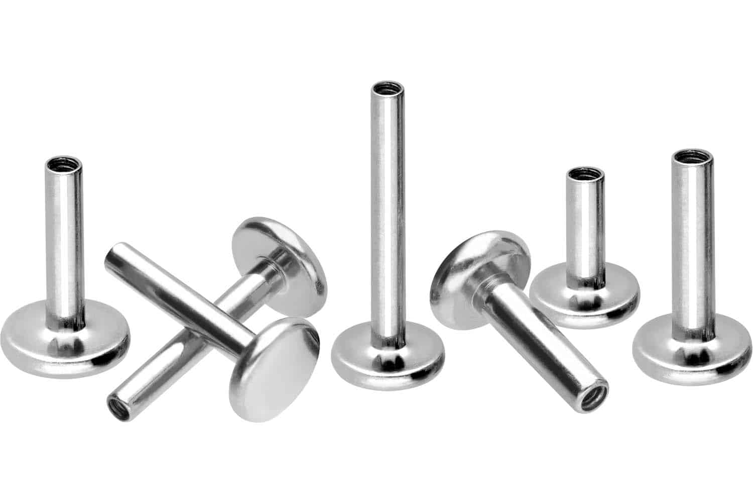 Chirurgenstahl Labret mit Innengewinde ohne Kugel