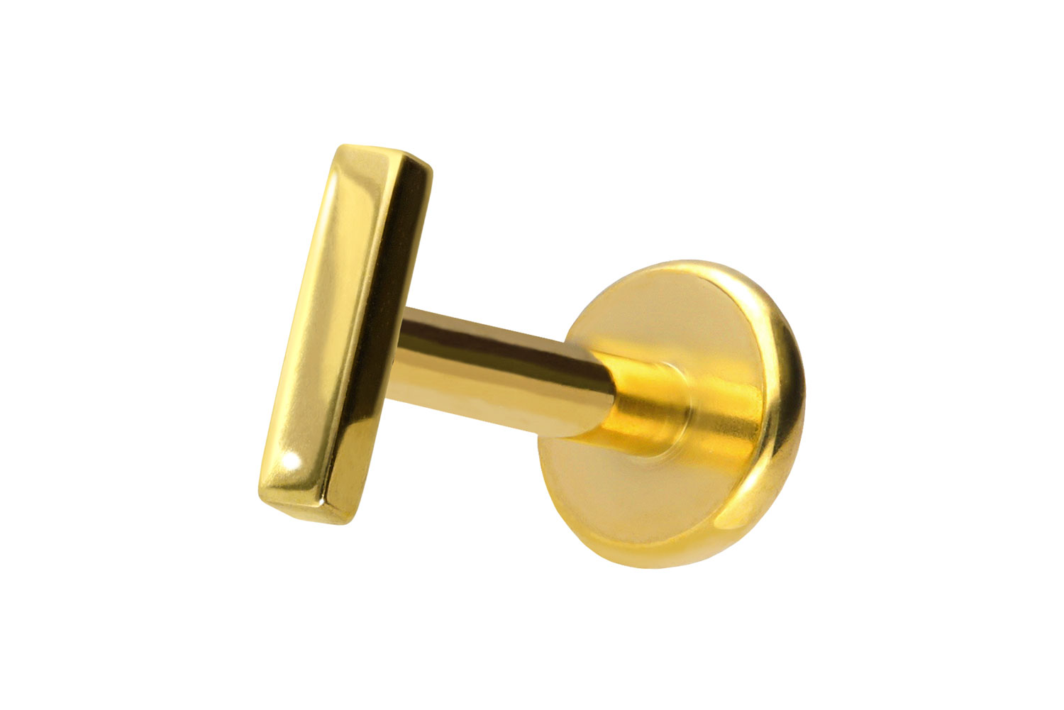 Titanium labret with push fit BAR