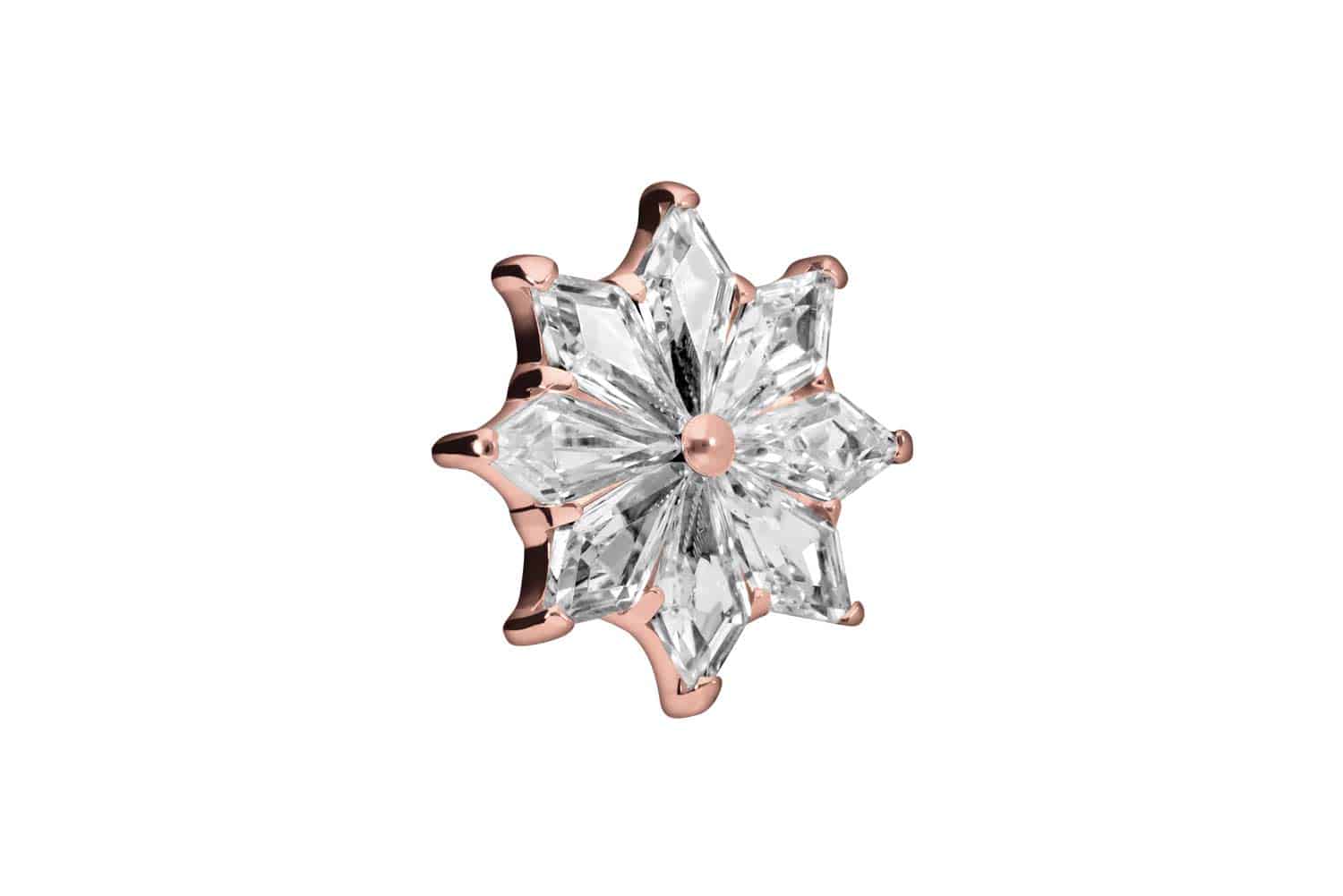 Titanium screw-in attachment with external thread CRYSTAL STAR