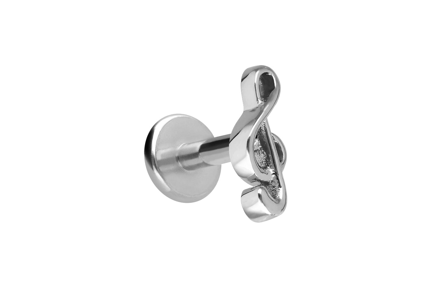 Titan Labret mit Innengewinde VIOLINSCHLÜSSEL