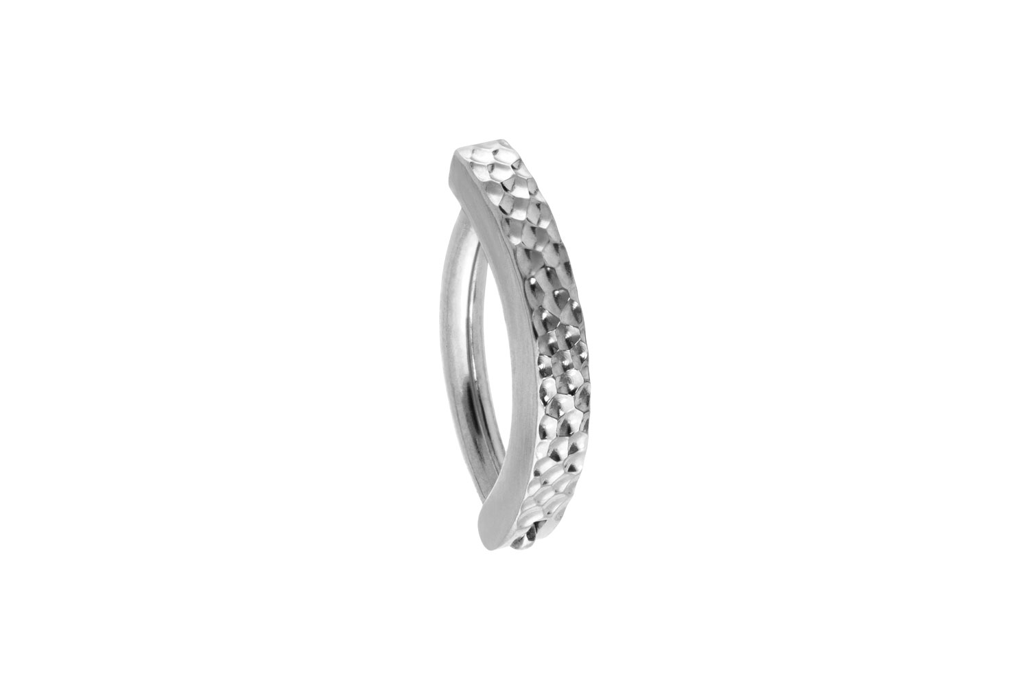 Titan Bauchnabelclicker BOGEN + GEHÄMMERTE STRUKTUR