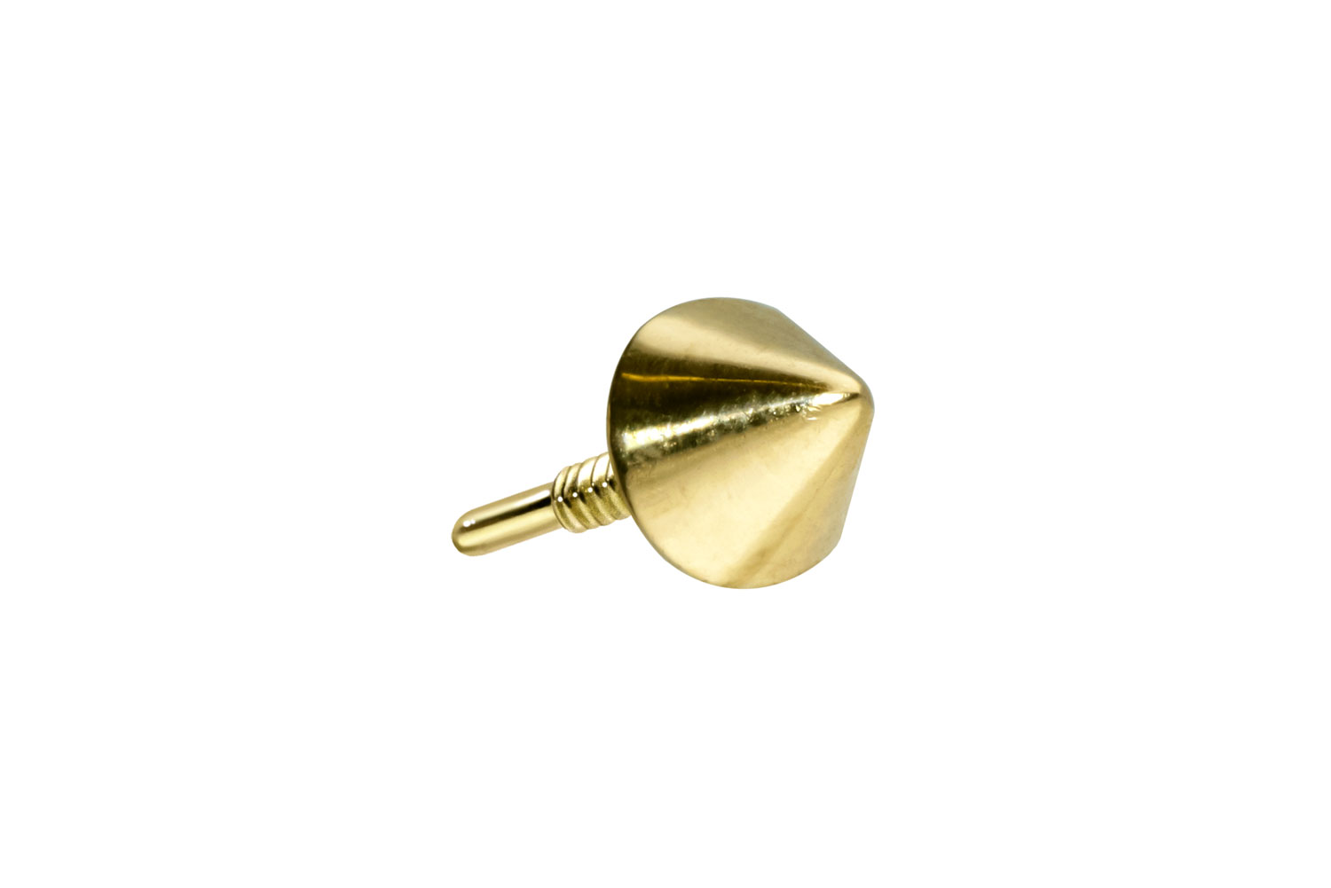 14 carat gold screw-in attachment with external thread CONE