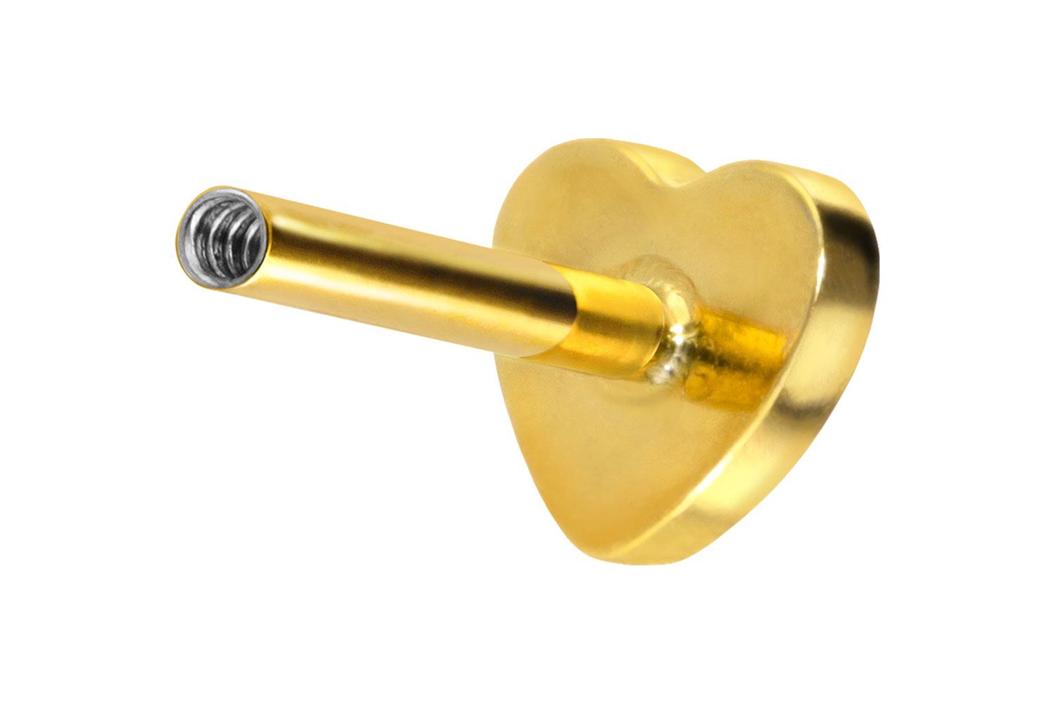 Titan Labret mit Innengewinde ohne Kugel HERZ