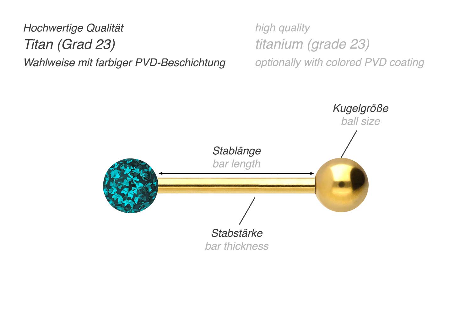 Titan Barbell EPOXY- + TITAN-KUGEL