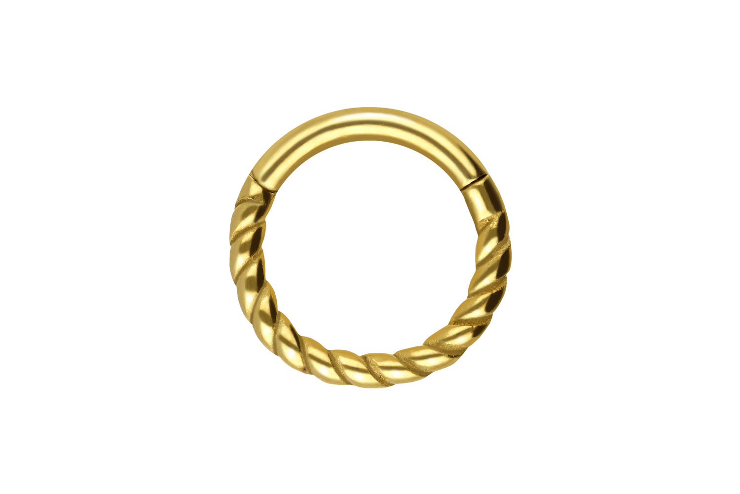 Chirurgenstahl Segmentring Clicker GEDREHT